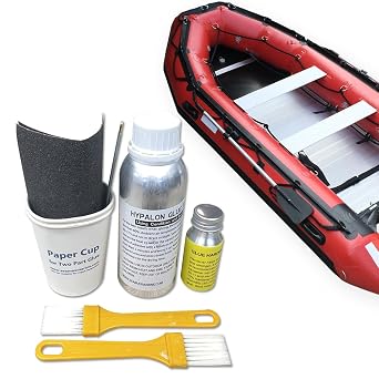 Factory Quality Hypalon Adhesive Kit 280g for Inflatable Boats, Suitable for SUP, Towable Tubes, Rafts, Good for Boat Parts & Transom Repairs
