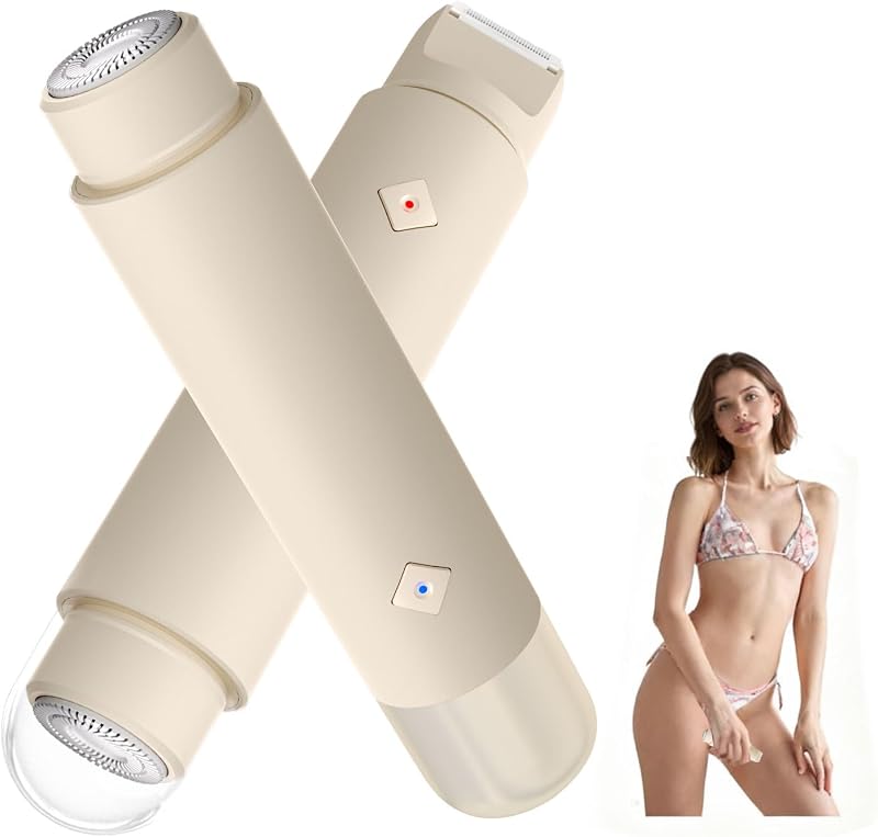 Aparador elétrico Karrong 2 em 1 para corpo, sem fio, marrom
