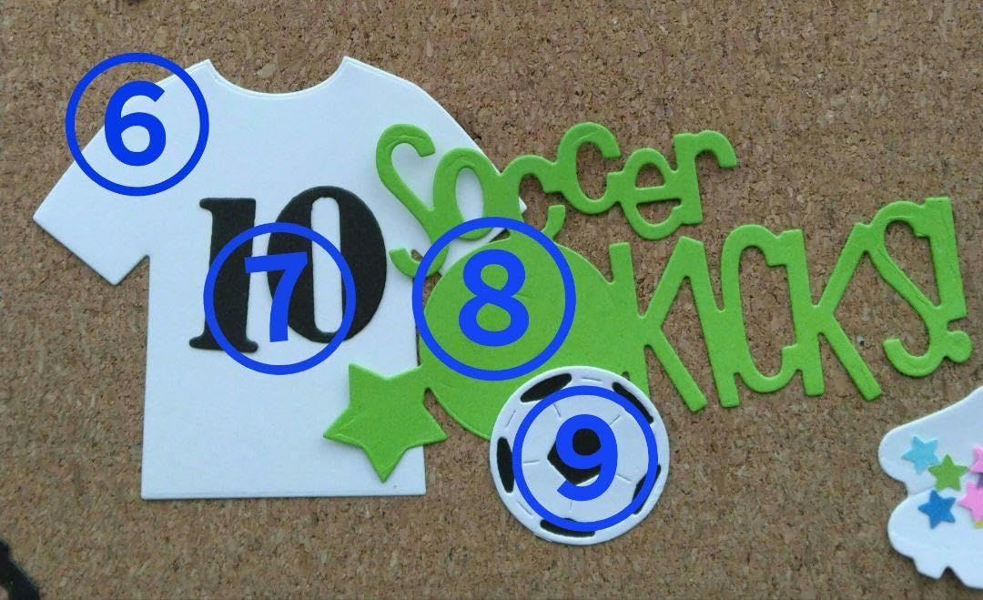 Amazon.co.jp: ＊44 ダイカット クラフトパンチ サッカー 卒部 卒団