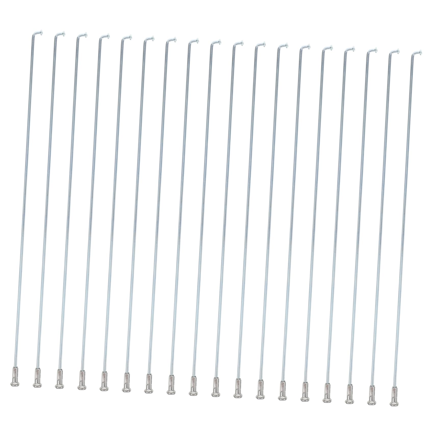 Mikikit 36pcs J Bend Bicycle Spokes Bike Replacement for Mountain Road Electric Bikes Durable User Friendly Design for Enhanced Riding Stability