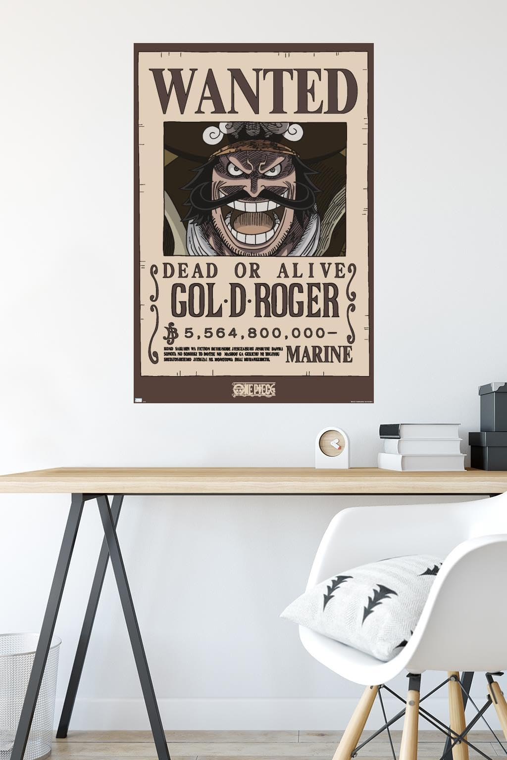Trends International - One Piece Gol D Roger Wanted Poster Wall