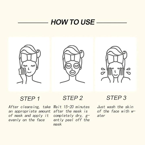 Miniatura 5 de Máscara facial de oro de 24 quilates, rejuvenecedor de colágeno facial para piel impecable, reduce las líneas finas y arrugas, limpia el acné,