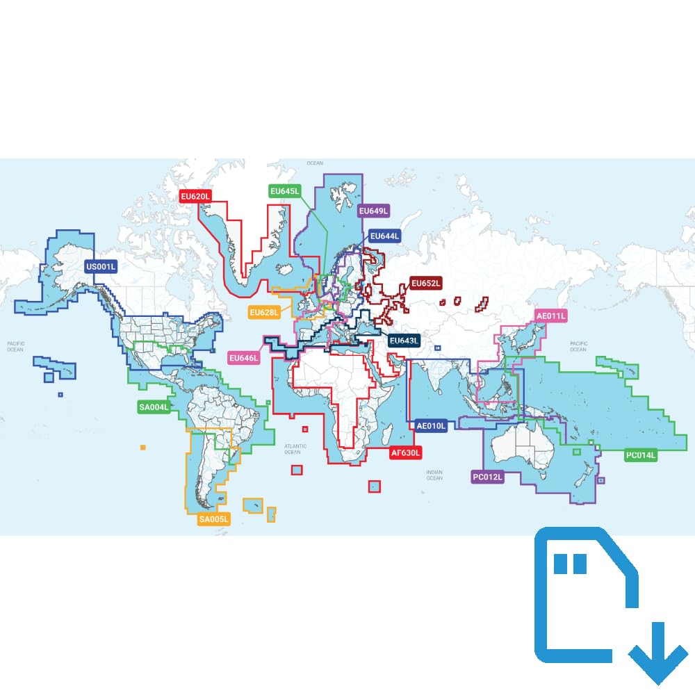 Navionics+ Large mSD-Card blank alle Regionen