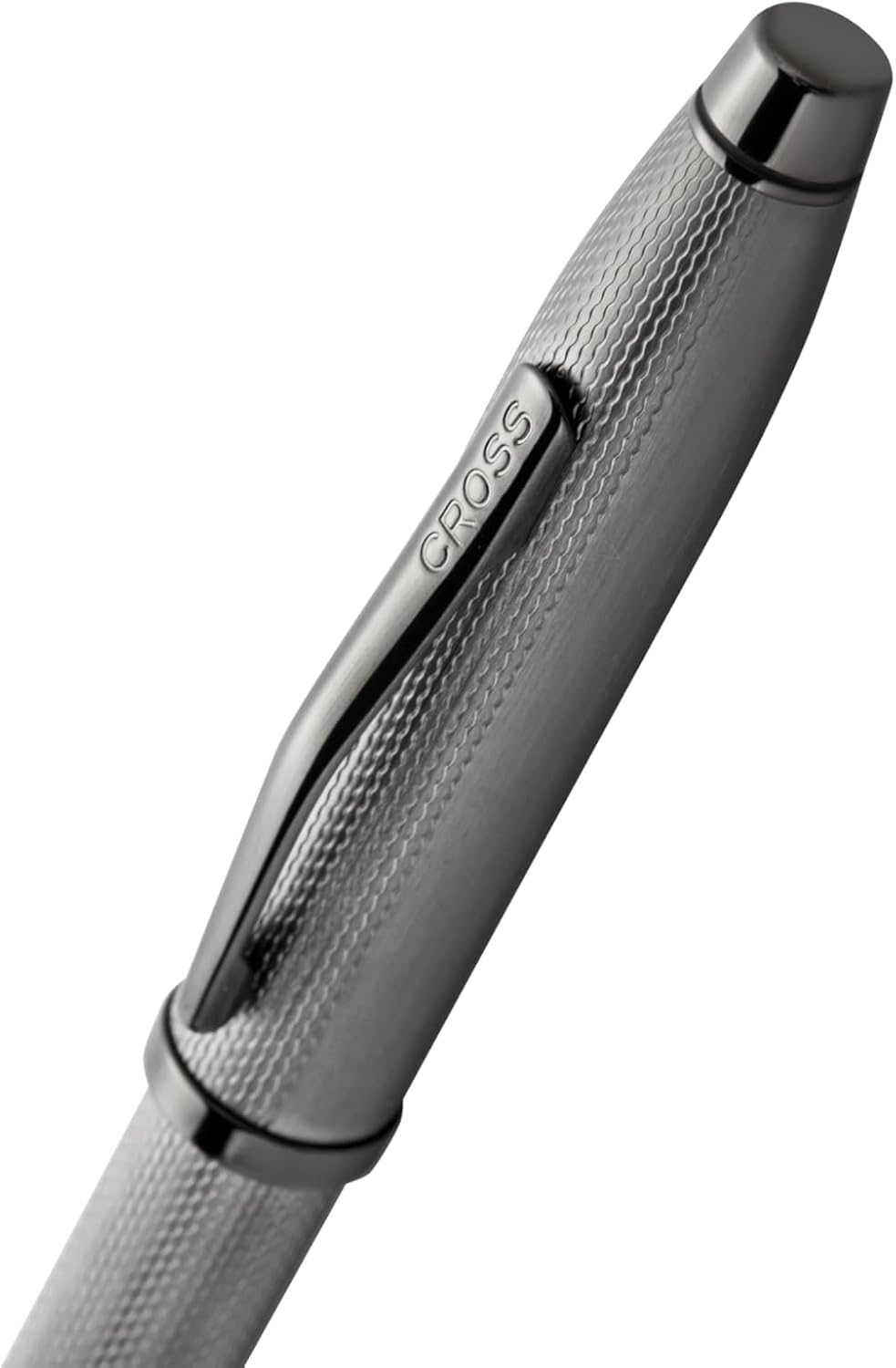 Cross Century II Polished Slate Gray Engraved Diamond Pattern Ballpoint Pen - Professional Pen for Everyday Use - Smooth Writing - Comfortable Grip - Black Ink - Durable Construction