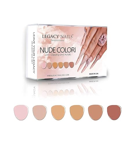 Miniatura 3 de Legacy Nails Professional Collection - Kit de polvo acrílico de 6 colores para manicura, bricolaje para extensiones de uñas acrílicas (colección