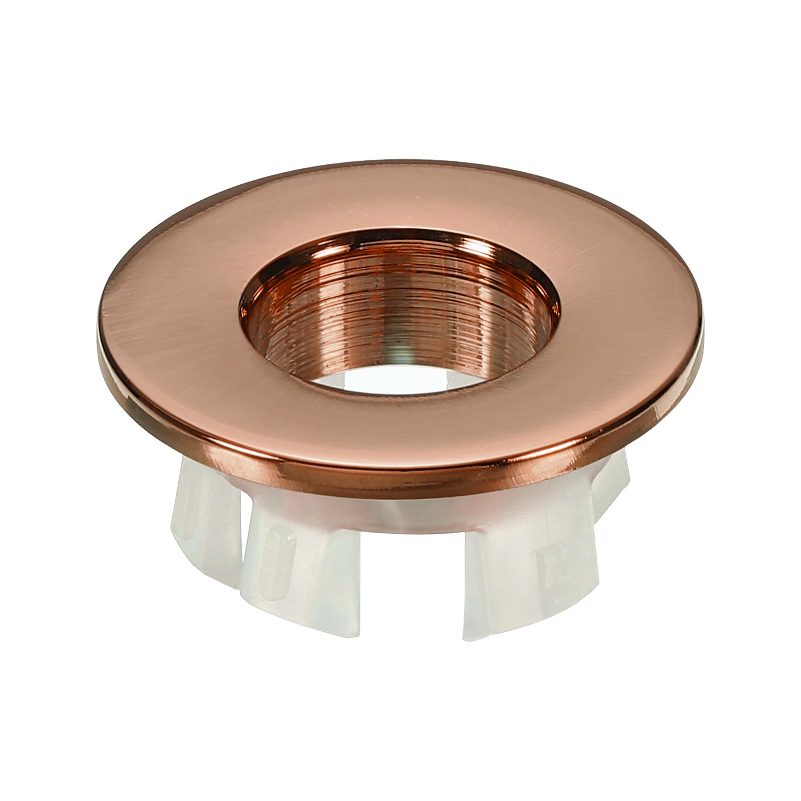 PATIKIL Sink Overflow Ring, Sink Basin Trim Overflow Cover Insert in Hole Round Ring Covers Caps for Kitchen Bathroom, Rose Gold