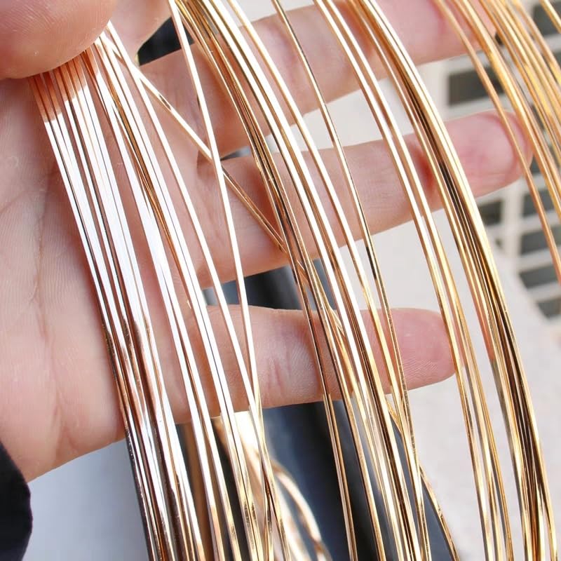 Drut miedziany Kwadratowy drut miedziany 0,4-0,8 mm do frezowania biżuterii DIY(0.4mm 15meters hard)