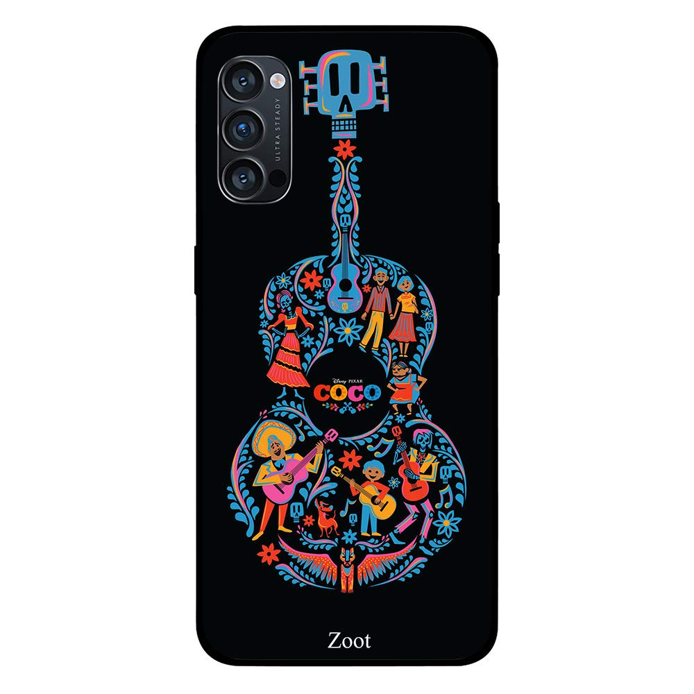 ZOOT Protective Printed Case Cover For Oppo Reno 4 Pro 5G Coco Pattern Guitar