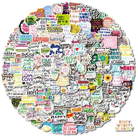 200 Pcs Inspirational Stickers,Motivational Stickers,Vision Board Stickers,Positive Stickers for Teens Adults,Stickers for Journaling,Journal Sticker Pack,Scrapbooking,Journaling,Personalized Decals Cover