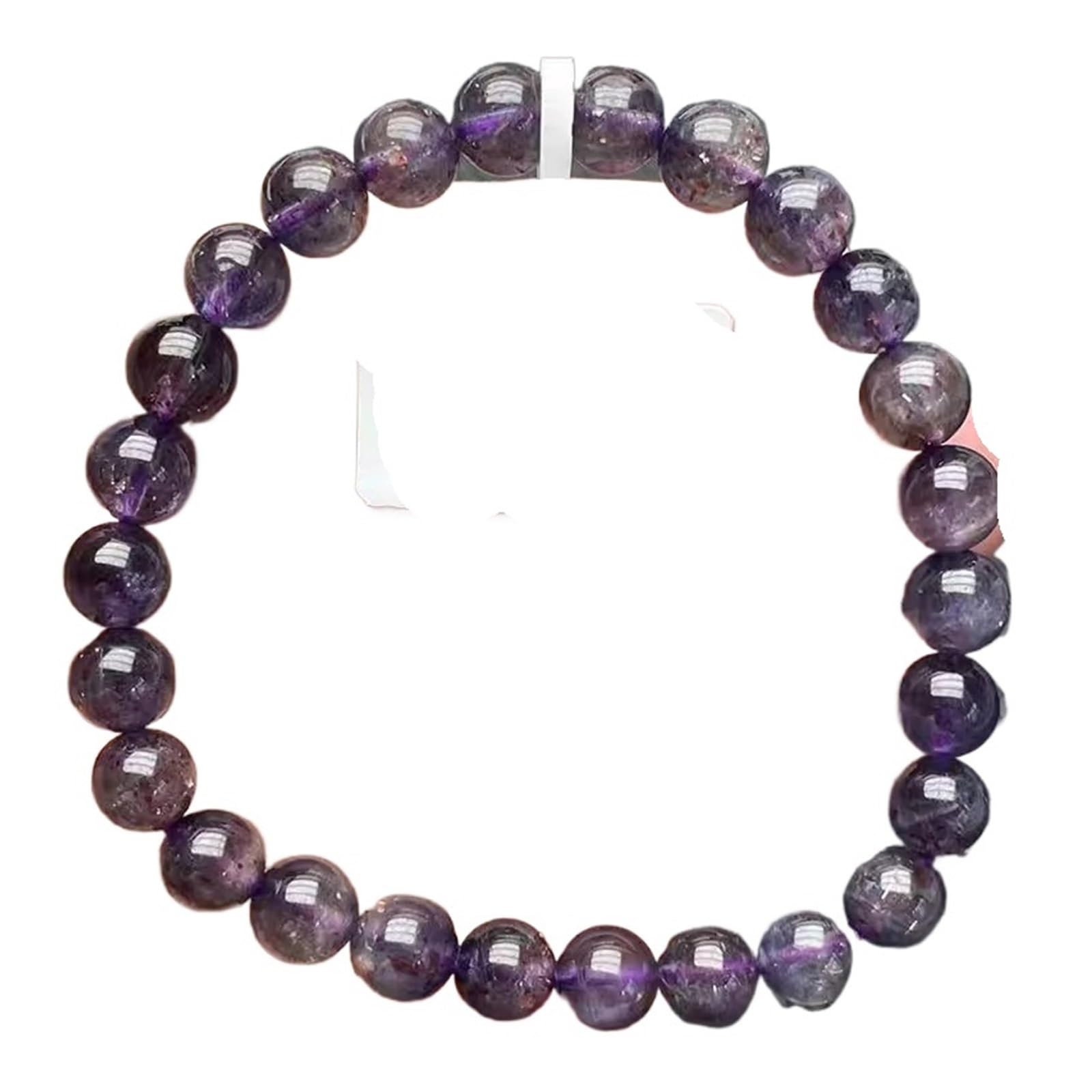 Generico Bracciale elasticizzato blu sangue naturale stella luce trasparente perline rotonde gioielli donna uomo AAAAA