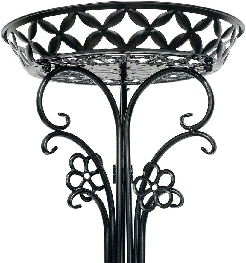 2 Pack Metal Potted Plant Stand Tall Flower Pot Stands Potted Holder Indoor Outdoor Decorative Plant Display Rack for Garden