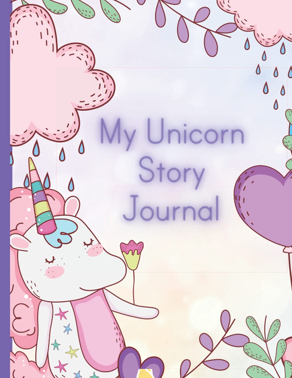 My Unicorn Story Journal: Unicorn Primary story journal: Dotted midline and picture space, grade k-5 school exercise book handwriting practice, ... 120 pages, Unicorn composition book for girls