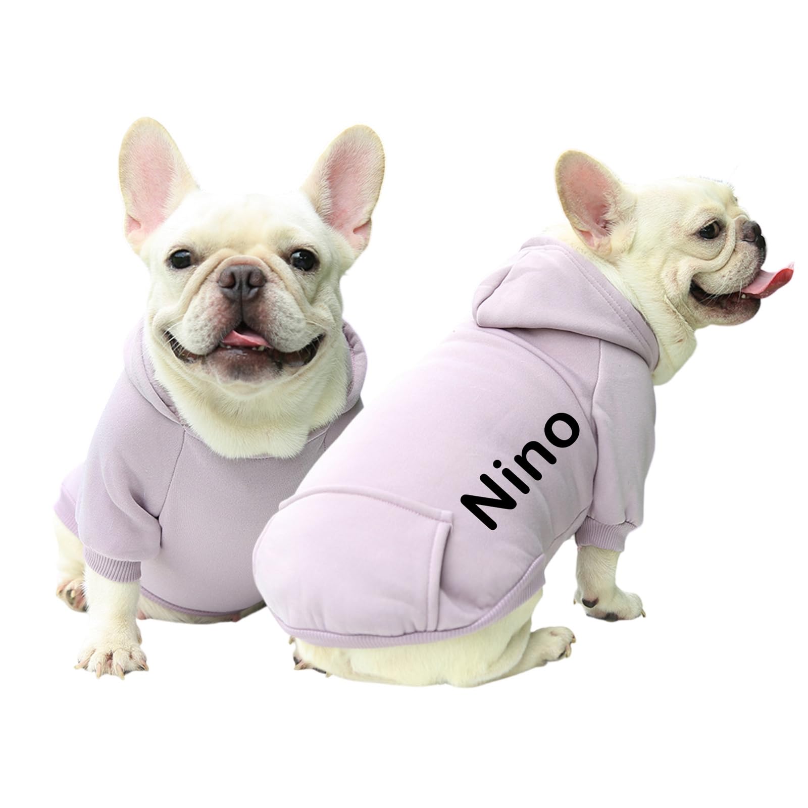 Custom Dog Hoodie with Embroidered Name Sweatshirt Warm and Lightweight Soft Texture Personalised Hoodie for Dogs Personalised Pet Gifts #062