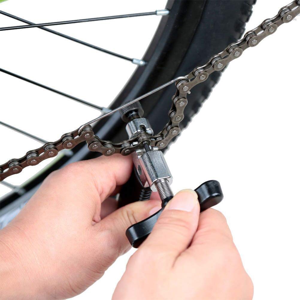 Kit De Réparation De Chaîne De Vélo 9-en-1 – Pince, Dérive-chaîne, Règle D’usure, 6 Maillons Rapides – Pour 6/7/8/9/10 Vitesses