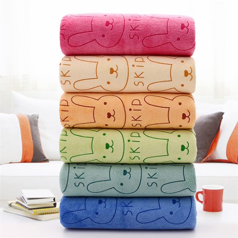 MOM CARE Microfibre Bath Towels For Kids Extra Soft/Quick Dry/Strong Water Absorbent/Bathing Towel,Boys And Girls (Pack Of 1, Multi Color L-70Cm X B-140Cm | Microfiber;Cotton, 350 Tc-image-31