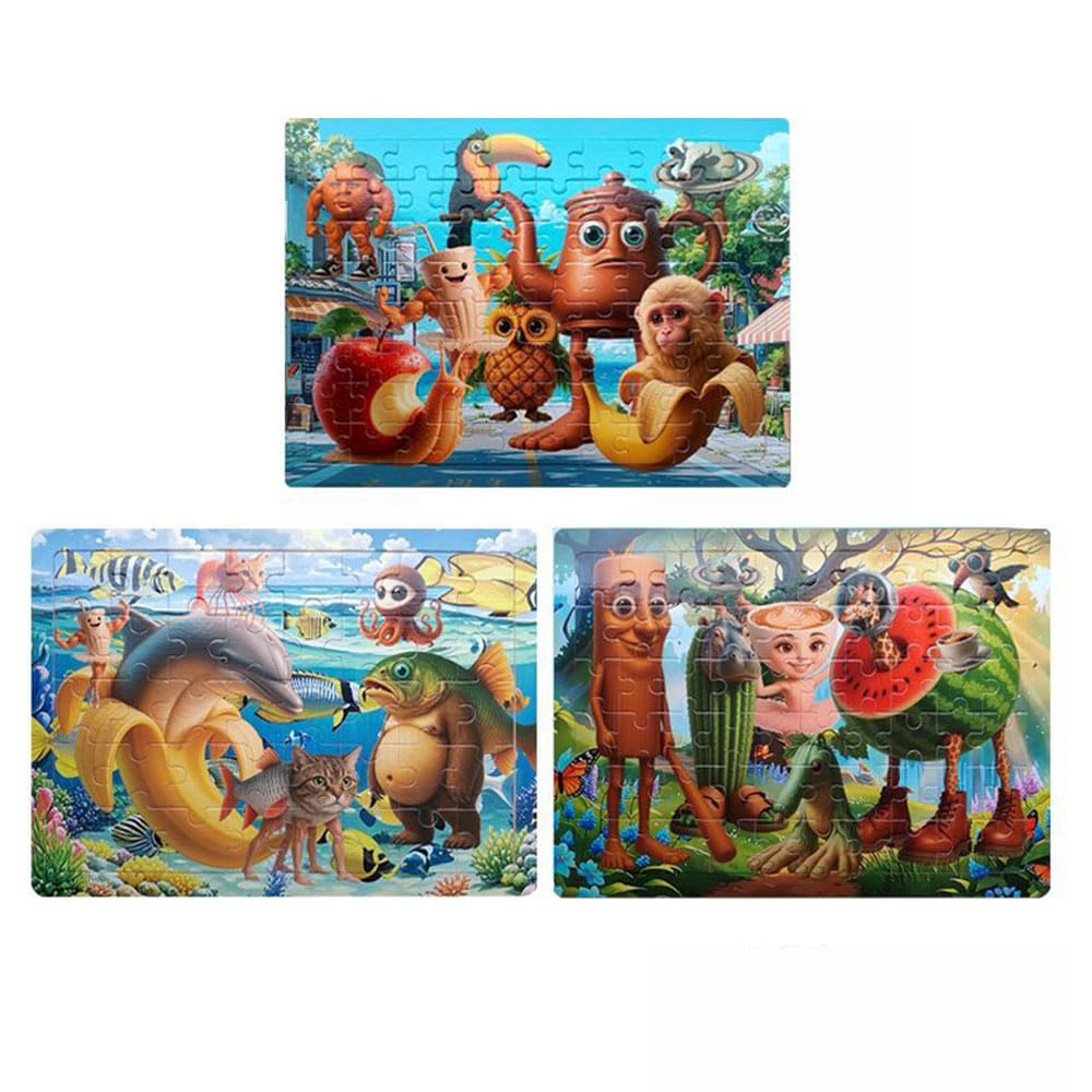 Amazon | トゥントゥントゥンサフール キッズ ジグソーパズル セット