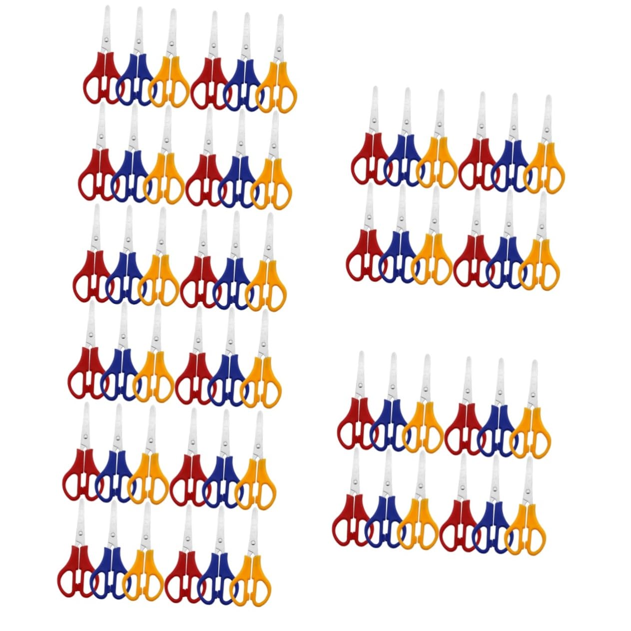 Angoily 60 Pièces Ciseaux Arrondis avec Échelle pour Étudiants Fournitures Artisanales Diy Idéaux pour Scrapbooking et Cartes de Couleur Aléatoire