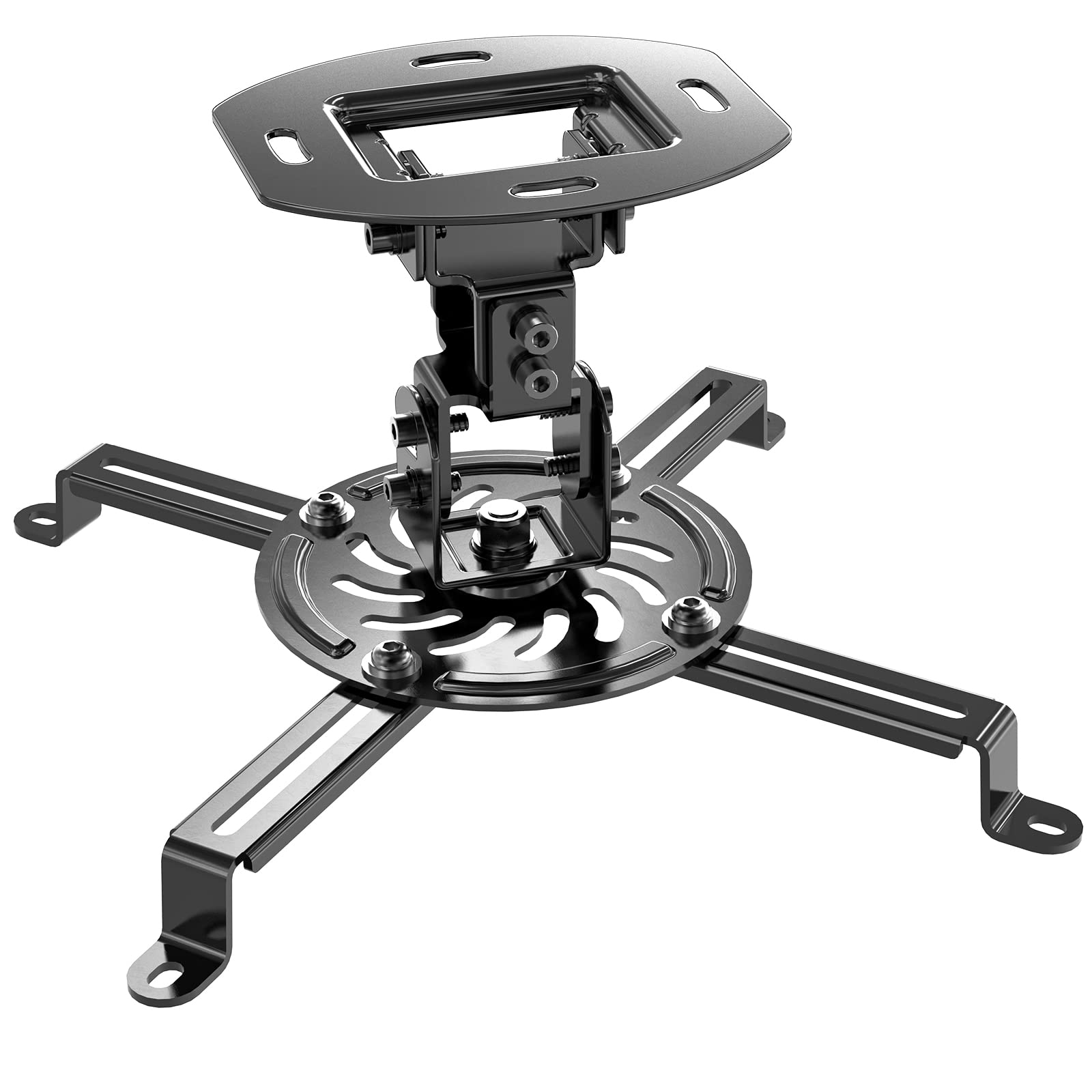 WALI Supporto A Soffitto Per Proiettore: Staffe A L Con Prolunga 15cm, Carico 30kg, Viti Per Cartongesso E Mattoni