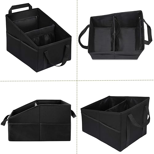 Miniatura 6 de BLIRITEL Organizador de asiento de automóvil para asiento delantero y trasero, organizador de asiento de pasajero, organizador de almacenamiento de