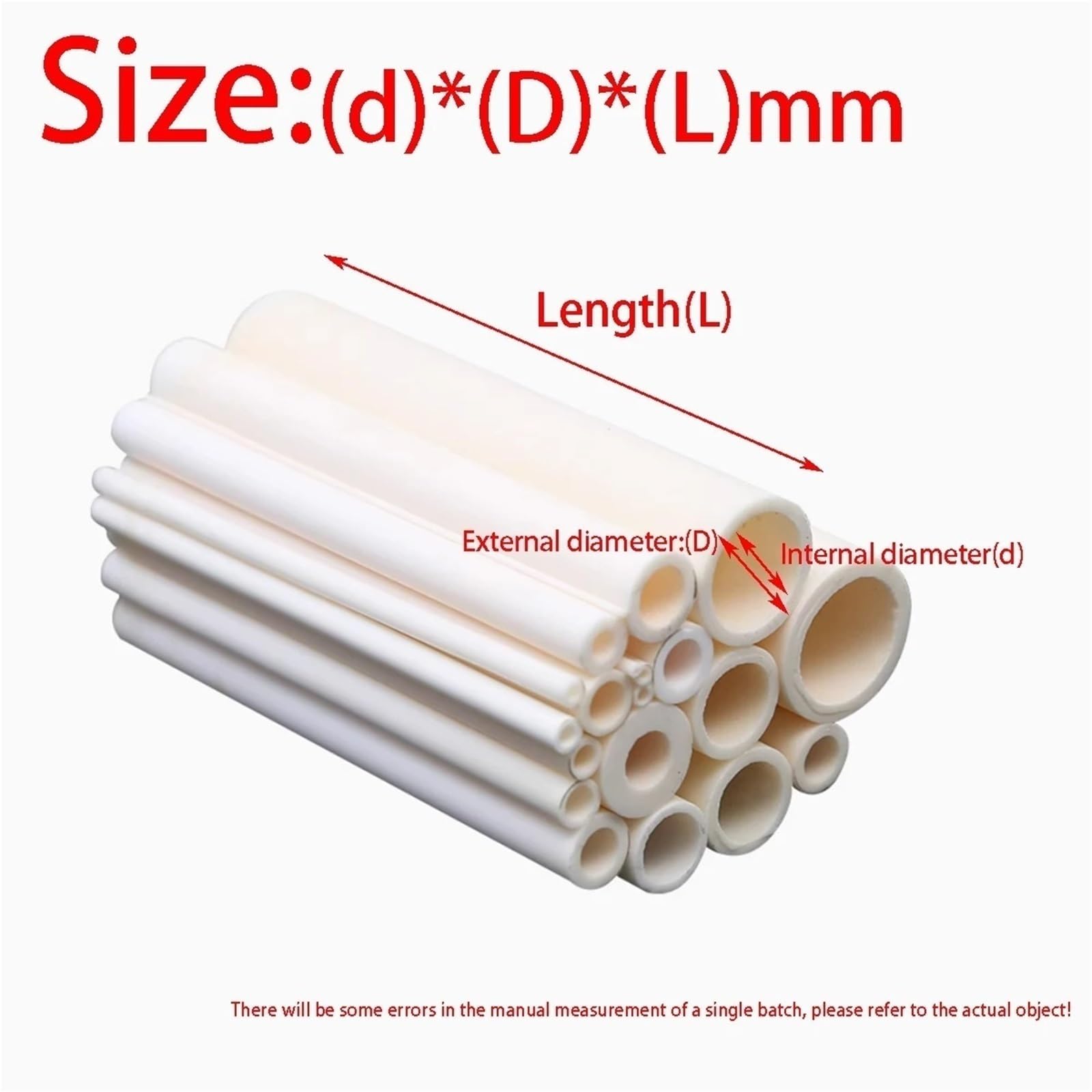 Tonerde-Keramik-Rohr, Weißes 99-Aluminiumoxid-Keramik-Hohlrohr, Länge 100 mm, einzelne Bohrung, bearbeitbares Keramikrohr, 1 Stück(18X25X100mm)