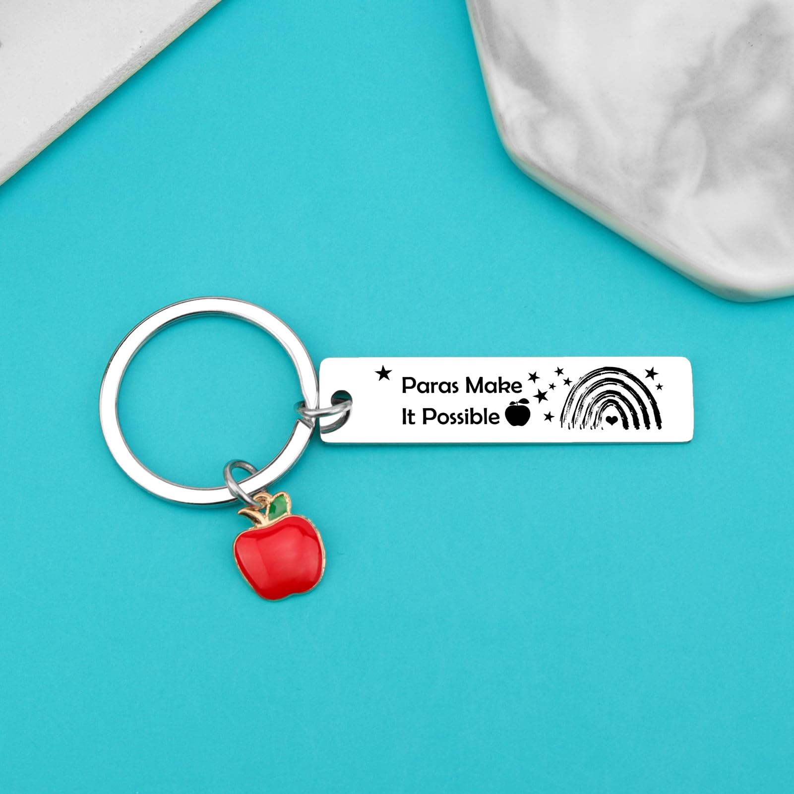 Paraprofessional Gifts Para Teacher Appreciation Gifts Paras Make It Possible Keychain for Teaching Assistant Paraeducator Gift Christmas Birthday Back to School End of Year Gift