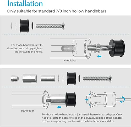 Miniatura 5 de LHSM Motorcycle Mirror Accessories Motorcycle Mirror Bar End Handlebar Rearview Mirrors for Yamaha FAZER 600 Cygnus 125 R1 2007 2008 R1 2008 NMAX