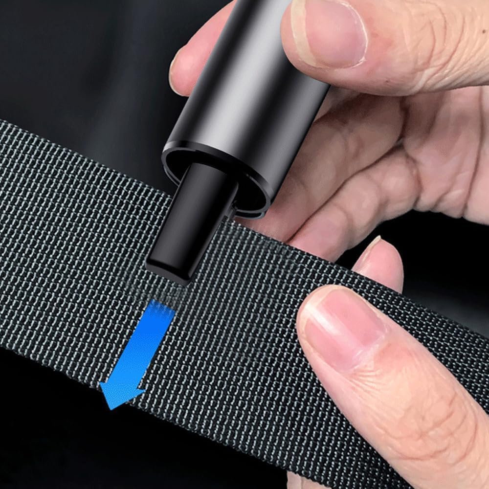 2024 New Safe Hammer Glass Breaker, Safehammer & Seatbelt Cutter, Car Window Breaker, Safe Hammer Glass Breaker Under Water, Car Safety Hammer, Essential Tools for Car Emergency Escape (E-4PCS)