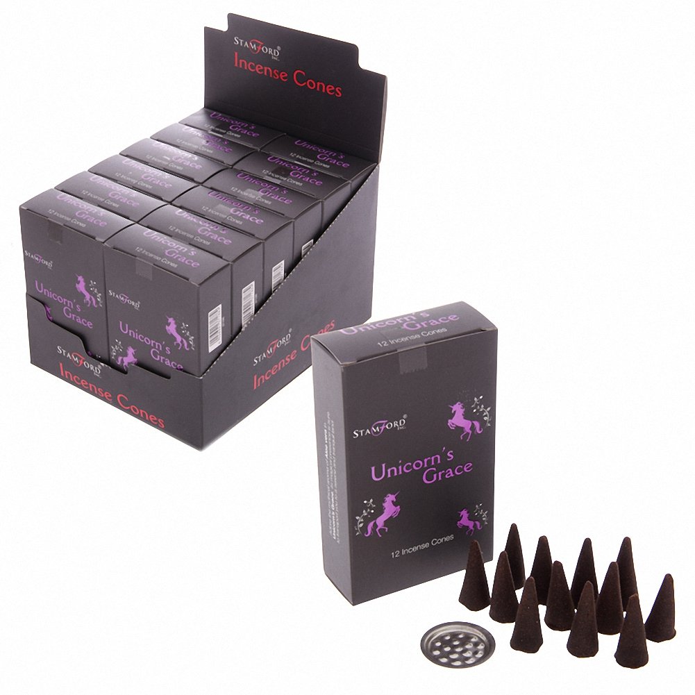 Puckator Black 37188 Unicorn's Grace Stamford Incense Cones