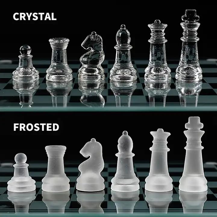 Jeu D'échecs à Boire - Plateau Verre 35x35cm Avec 32 Verres, Idéal Pour Soirées