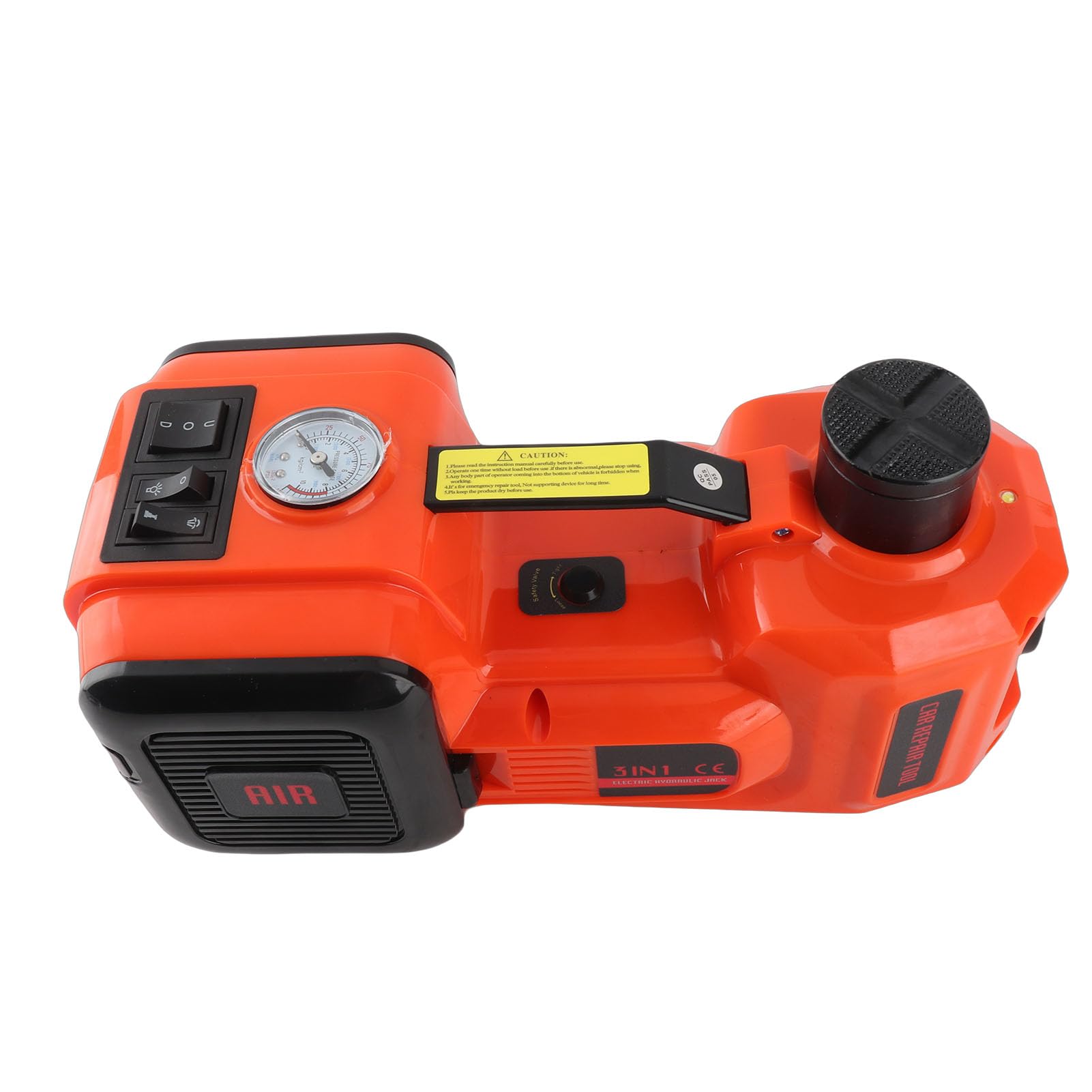 Martinetti Idraulici Elettrici 5T, Martinetto Da Pavimento Per Auto, Martinetto Per Veicoli Con 12 V, Luce A LED E Torcia Elettrica, Ideale Per Il E Lo Stoccaggio Di Emergenza Pneumatici Su