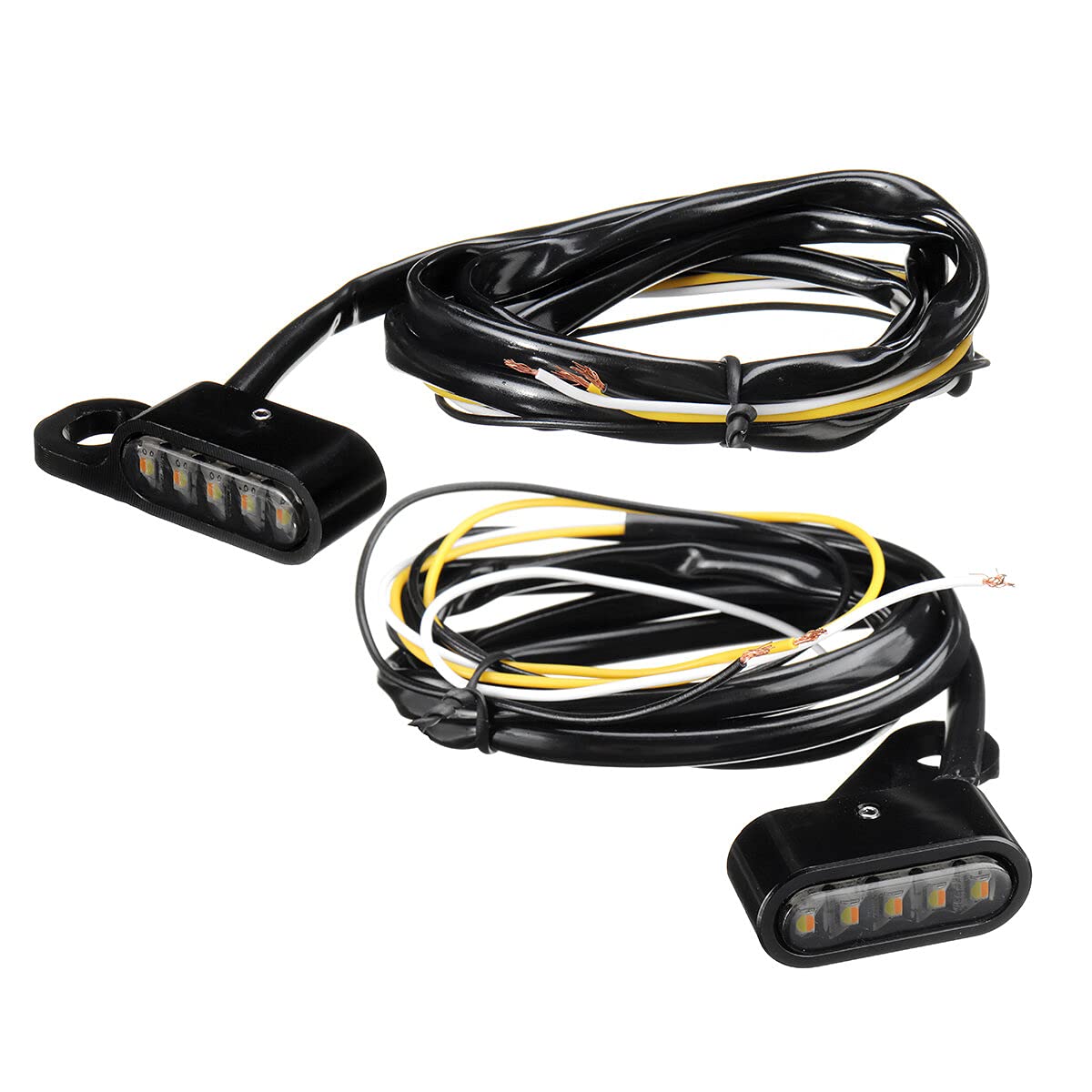 Kierownica Motocykla 10 Led Mini Kierunkowskaz Świateł Do Jazdy Harley/Sportster Xl 48 72 1200 883 - Wędzony