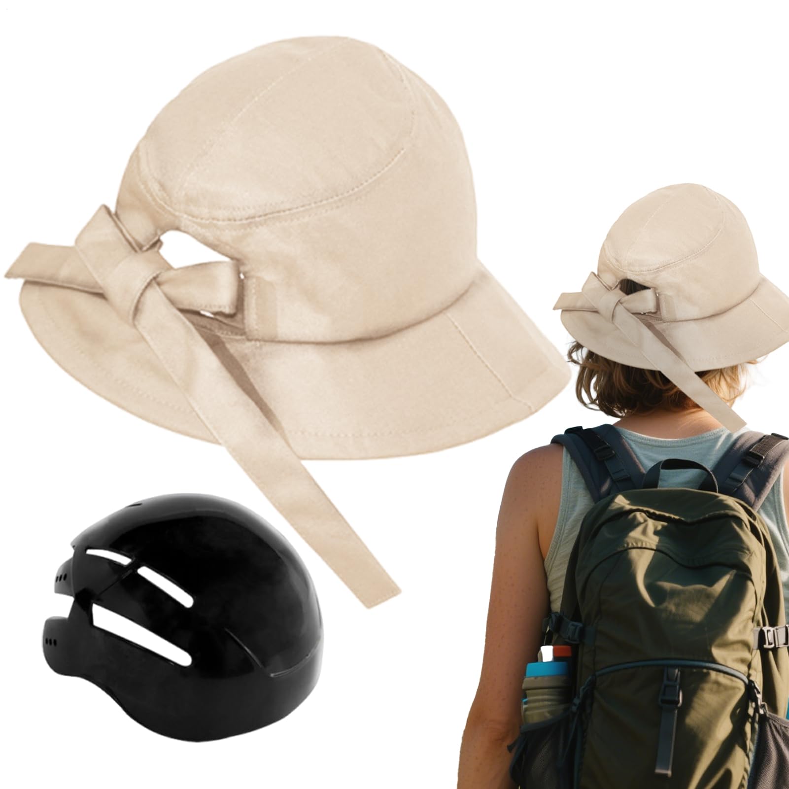 Casco de bicicleta para mujer ajustable unisex equipo al aire libre para camping y deportes 8