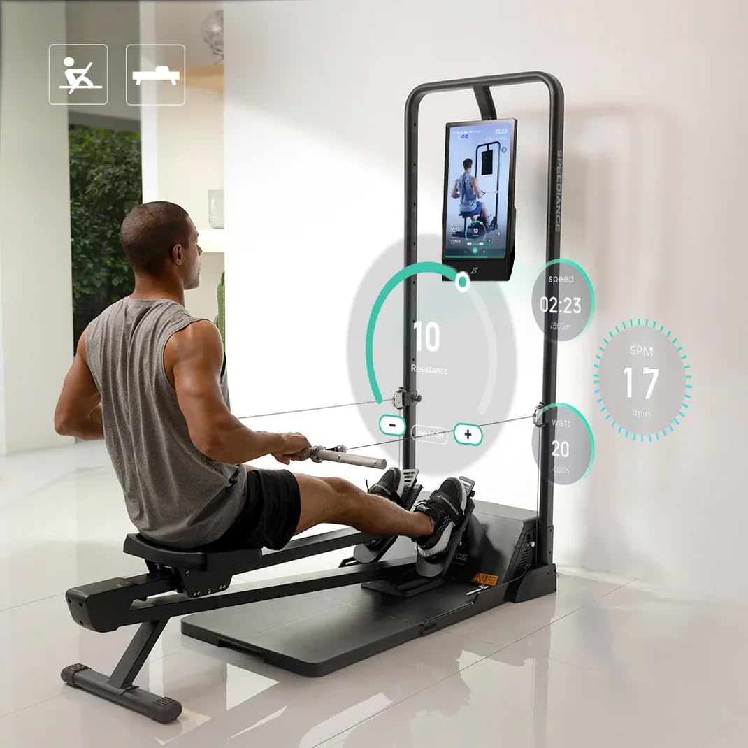 Speediance Gym Monster 2 - Gimnasio en Casa Inteligente Todo en Uno con Resistencia Digital de 100kg, Máquina de Poleas Dual, Banco Ajustable y Pantalla Entrenamiento IA, + 700 Entrenamientos Guiados