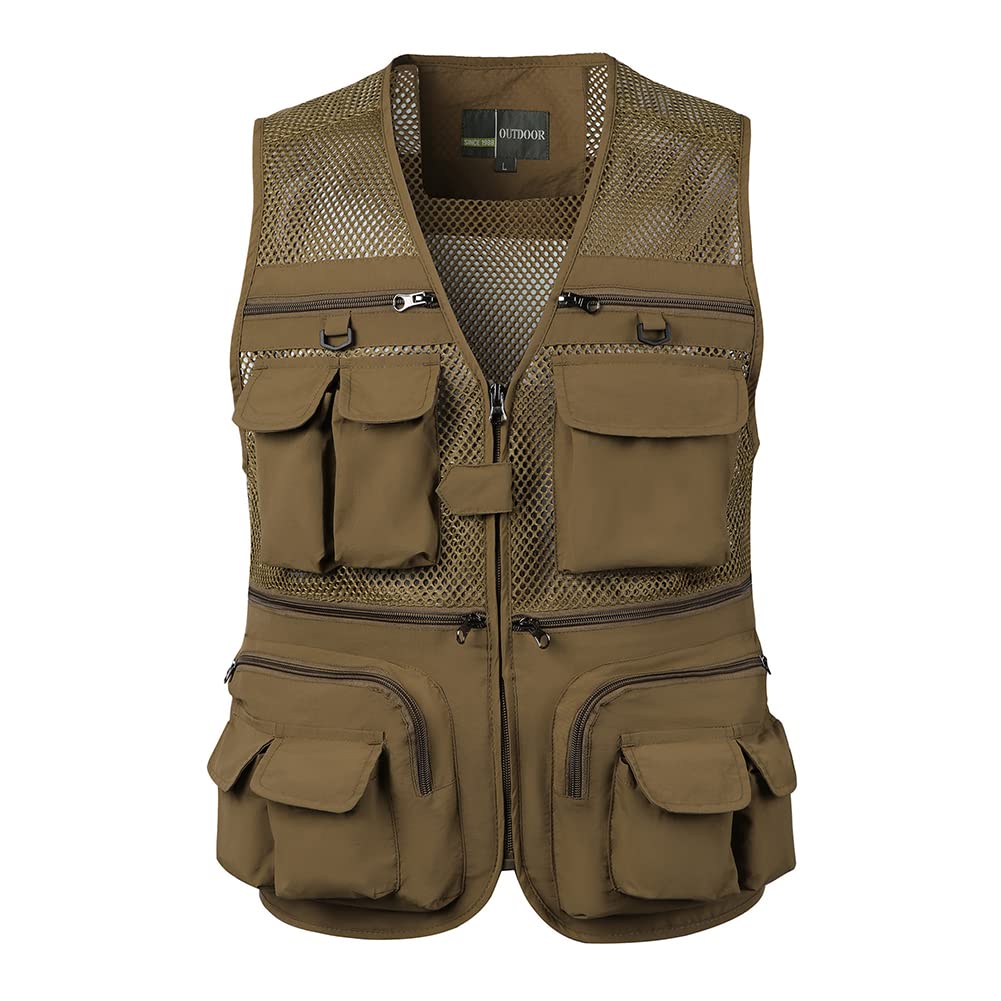 Gilet Sportivo Uomo Gilet Estivo per Attività All'Aperto, Giacca Senza Maniche Casual Giubbotto Smanicato da Lavoro per Fotografia Caccia Viaggio