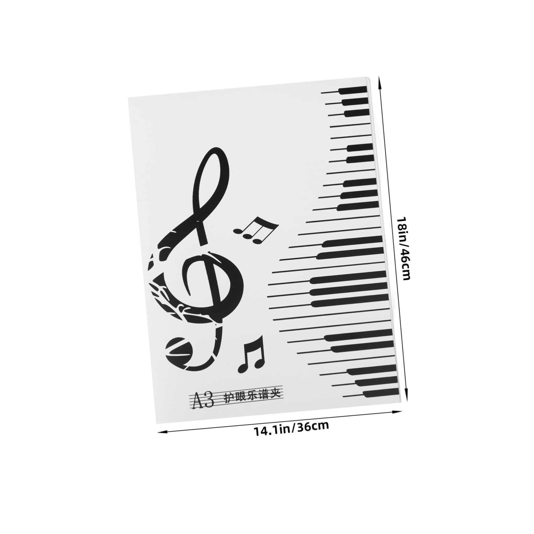 Toddmomy Choral Folder Music File Storage Sturdy Plastic Sheet Music Holder Portable Design