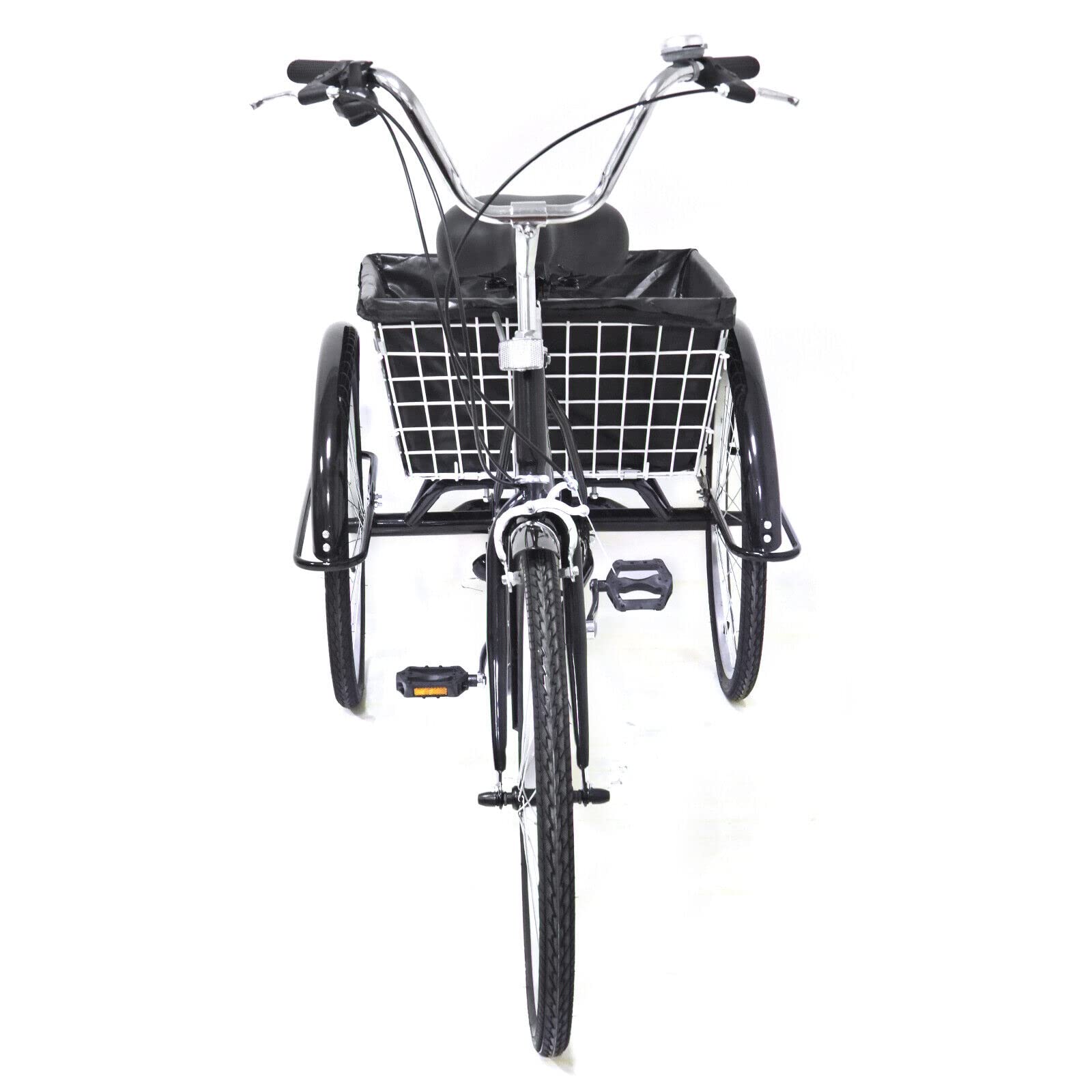 24 inch driewieler voor volwassenen 7-speed seniorenfiets met
