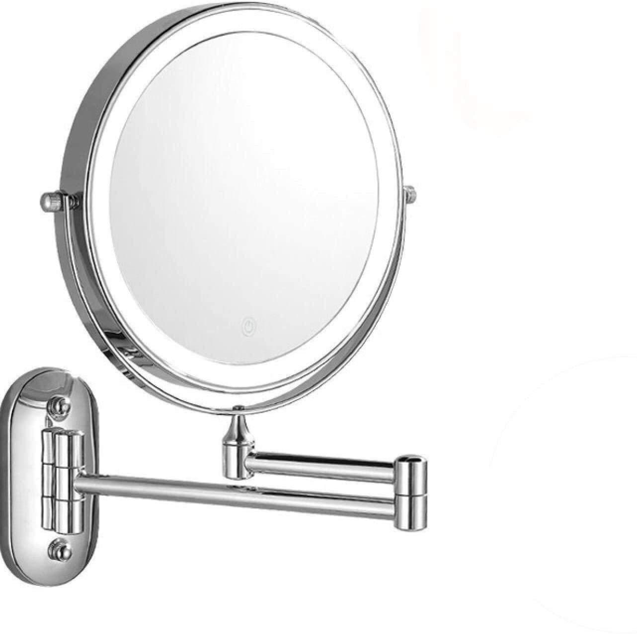 Miroir mural lumineux résolvant le manque de clarté en salle de bain