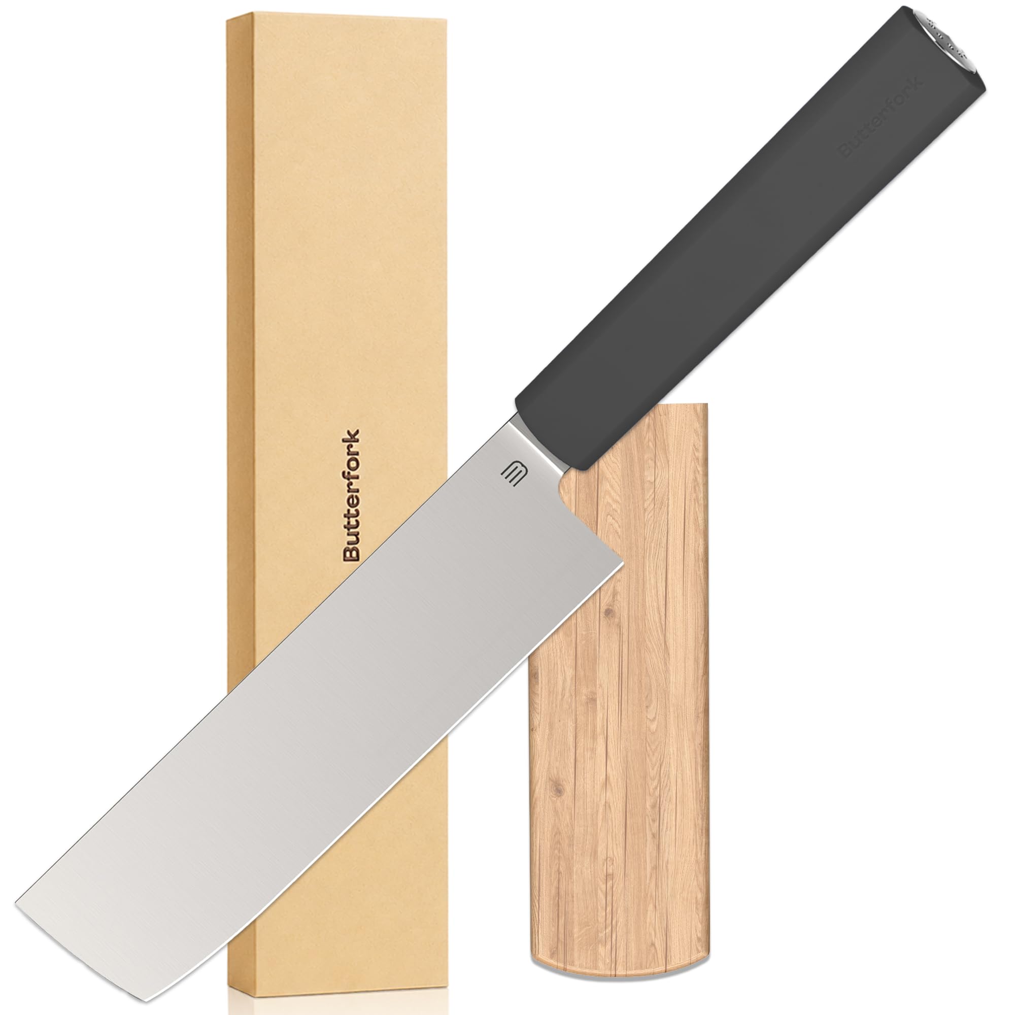 8 Inch Chef Knife, Kitchen Knife with AR-RPM9 Steel & Ergonomic ABS Handle — Amazon image 10