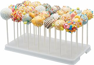 28 Holes Cake Pop Stand for Cake Pops, Lollipop Holder Stand, Cake Pop Display Holder, Candy Pop Holder,Cakepopsical Stand for Weddings, Baby Showers, Birthday, Party (WHITE)