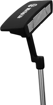 Mile High Life Golf Putter Right-Handed Matte Black with Aim Line & Grip