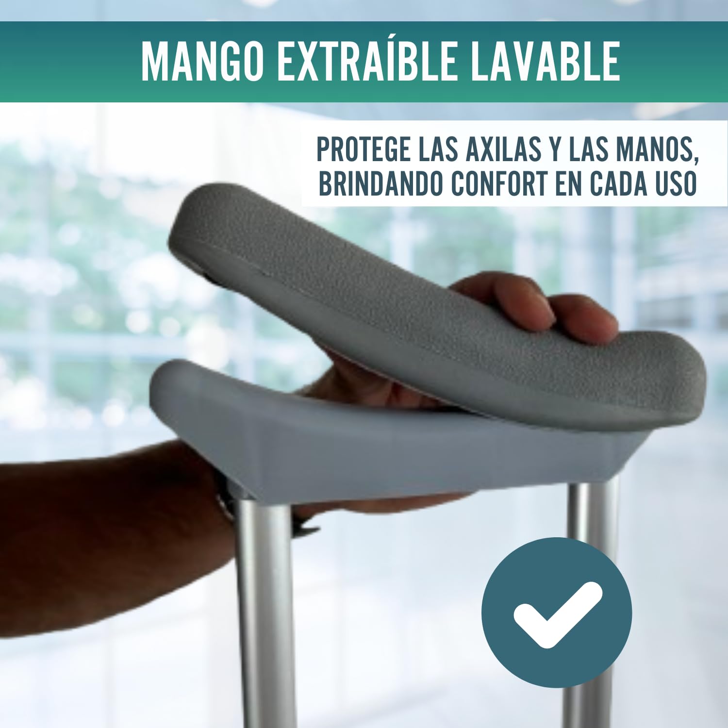 OrtoPrime Stampelle Ascellari x2 – Stampelle Ortopediche Regolabili Adulti in Alluminio Leggero – Stampella Pieghevole Uomo Donna – Bastoni Canadesi Confortevoli per la Deambulazione