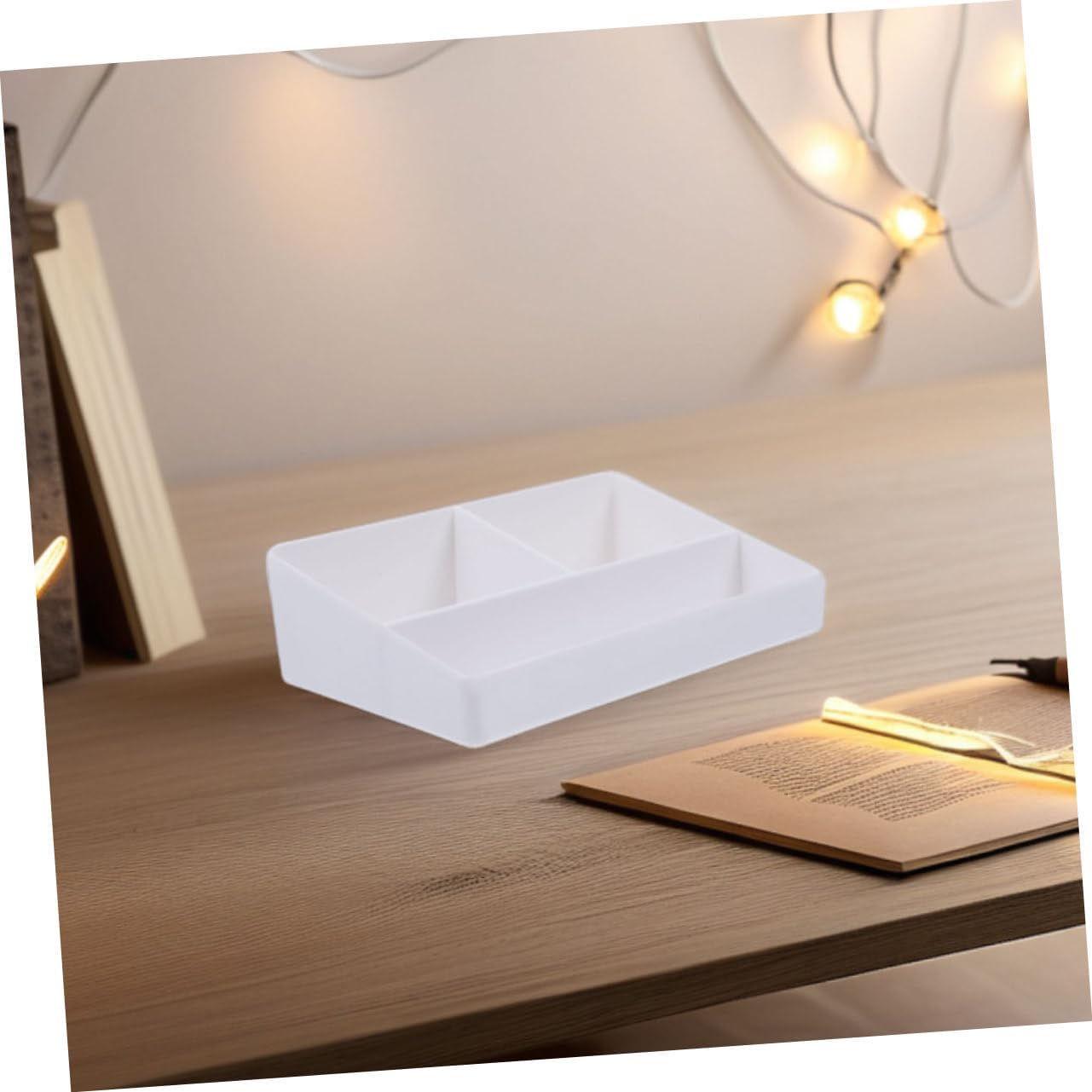 SOLUSTRE 2pcs Tea Bag Holder Organizer for Sweeteners Coffee Creamer and Sugar Packets Compact Storage for Nightstand and Coffee Bar Countertop