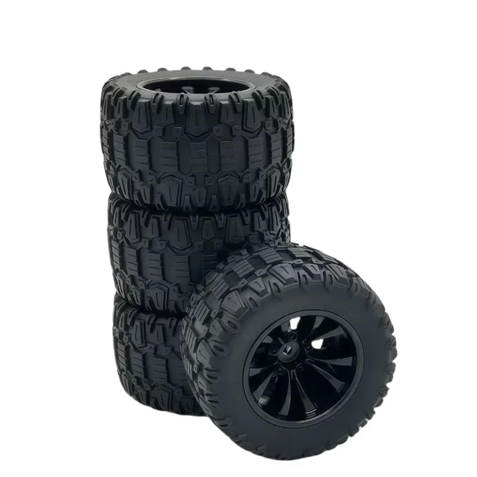 para SCY 16101 16102 16103 para MJX para Hyper Go 14210 16210 1/14 1/16 4 Uds 88mm 12mm Neumáticos Goma Hexagonales Ruedas RC Monster Truck Actualización RC Coche NeumáTico Piezas