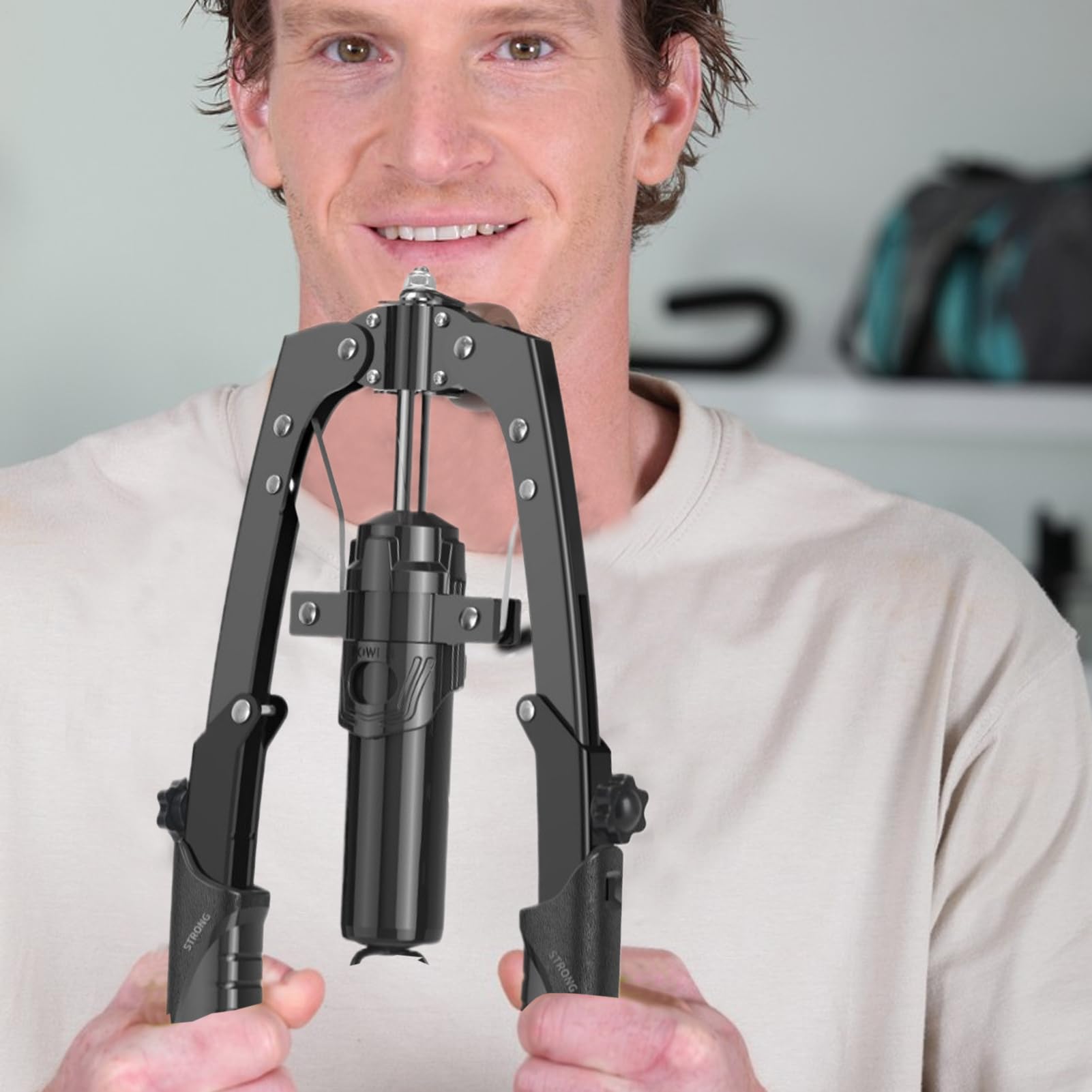 ARM -Trainer für Männer, Brust -Training für Männer Home Fitnessstudio Back | Einstellbar 22-440 lbs Hydraulikwiderstand, Expander-Bauchrad für häusliche Brust für das Oberkörper-Oberkörper