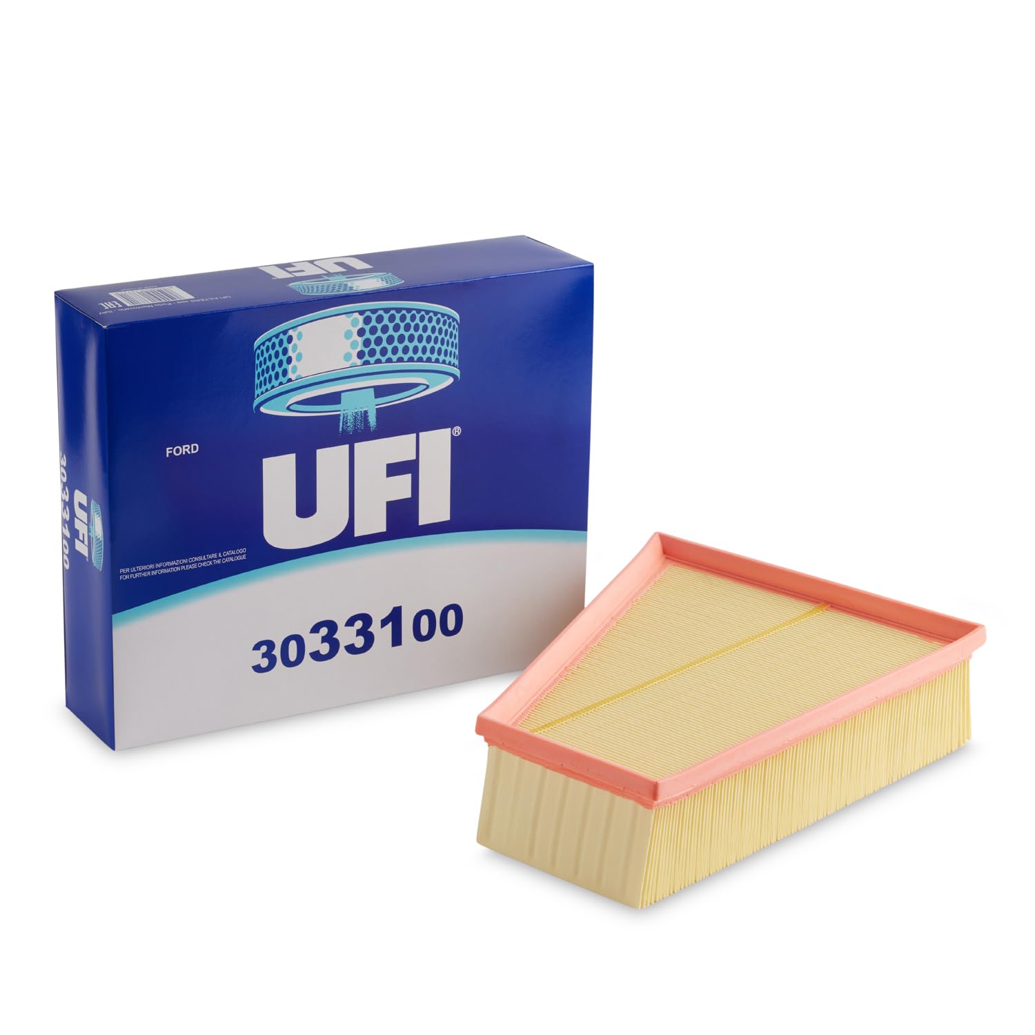 UFI Filters, Filtro de Aire 30.331.00, Filtro de Aire de Recambio, Apto para Coches, Apto para Modelos Ford y Volvo