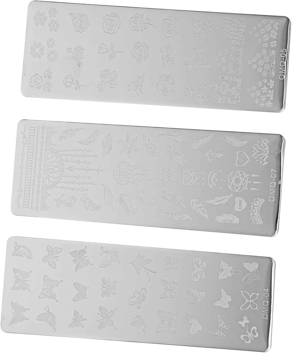 Mipcase Modepatroon Nail Art Stamping Stencils 3pcs Nail Art Tools Voor Manicure Nail Kit Mipcase Modepatroon Nail Art Stamping Stencils 3pcs Nail Art Tools Voor Manicure Nail Kit