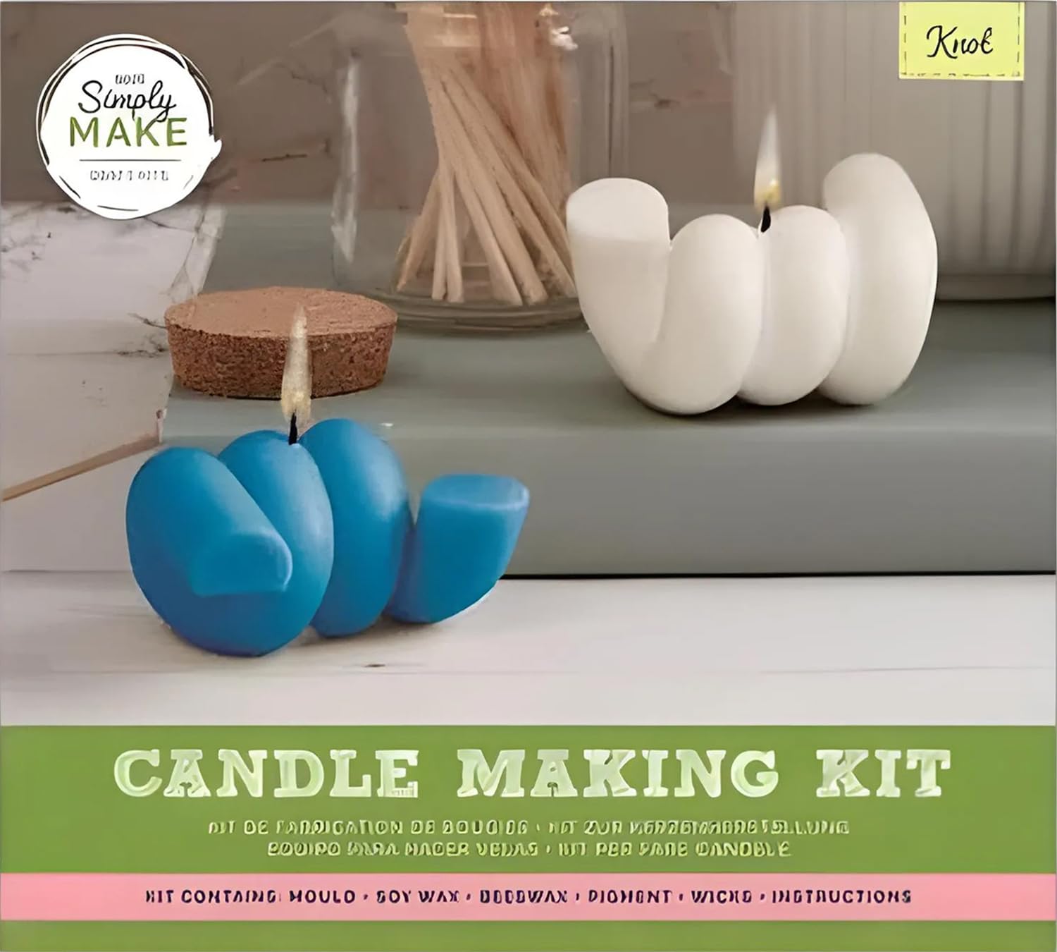 Simply Make Do It Yourself Candle Kit, Knot, Single Craft Set, DIY, Art and Crafts, Wax, Unique Gift
