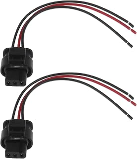 ECSiNG 2Pcs 3 Pin Car PDC Sensor Cable Plug Harness Replacement 3C0973203 1452669 Compatible with VW Compatible with Audi 3 Pin PDC Parking Sensor Plug Connector Wire
