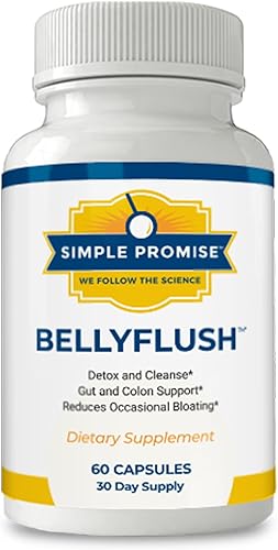 BellyFlush - Desintoxicación y limpieza de colon - Apoya la salud digestiva, 60 cápsulas