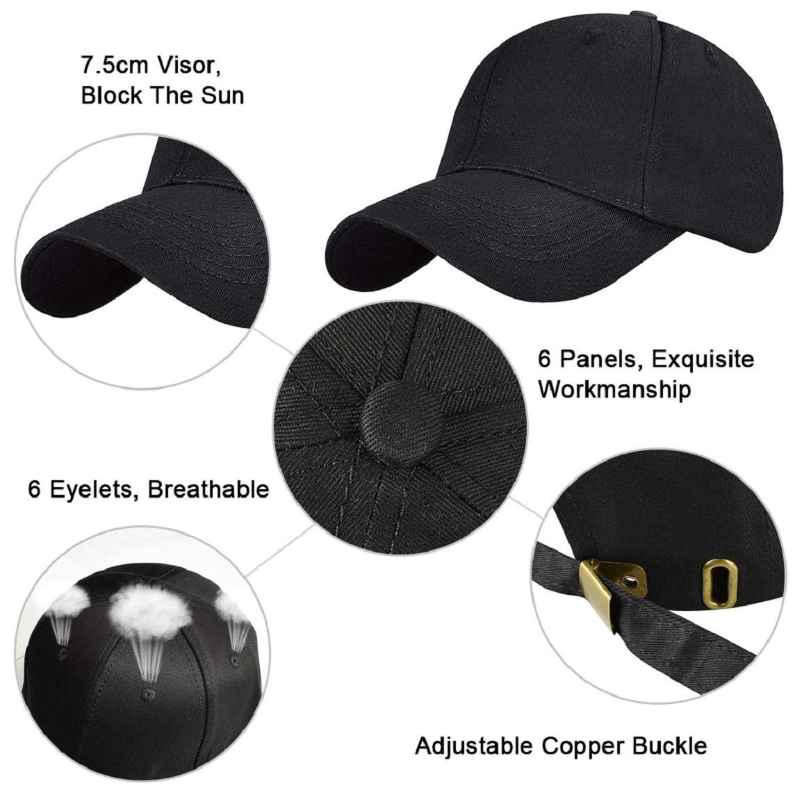 Yuson Girl Cappello Unisex del Cotone Berretto da Baseball delle Ragazze dei Ragazzi Snapback di Hip Hop Cappello Piatto, Cappello Uomo